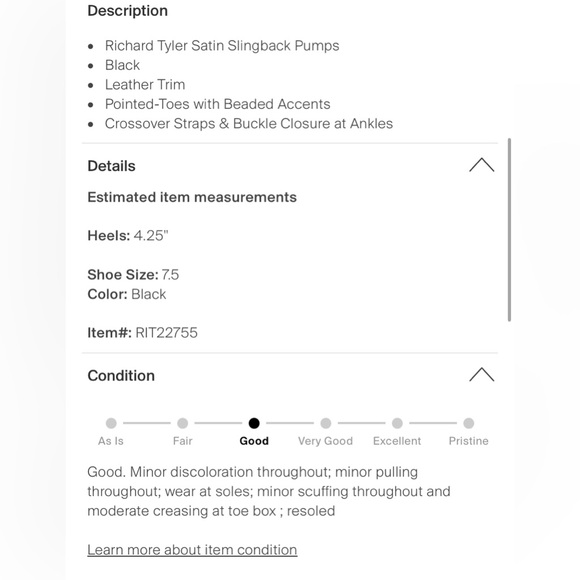 Satin Beaded Accent Pointed Toe Slingback Pumps - Picture 5 of 5